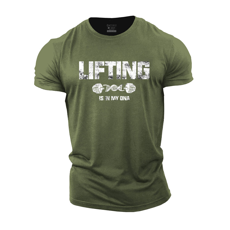 Lifting Is In My DNA Cotton T-Shirts