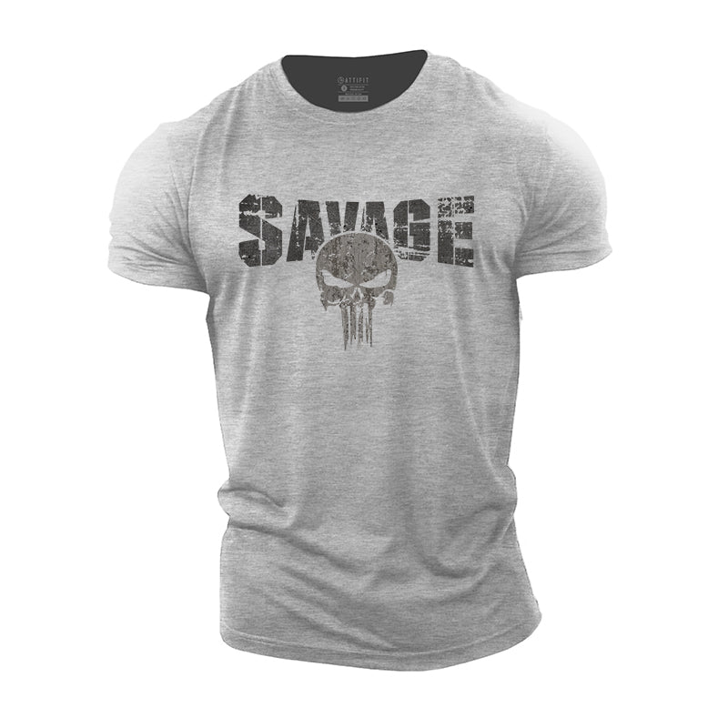 Savage Graphic Men's Fitness T-shirts