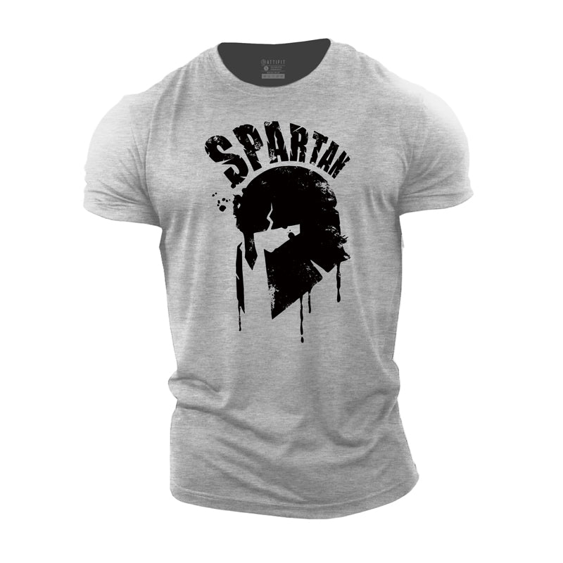 Spartan Helmet Cotton Men's T-Shirts