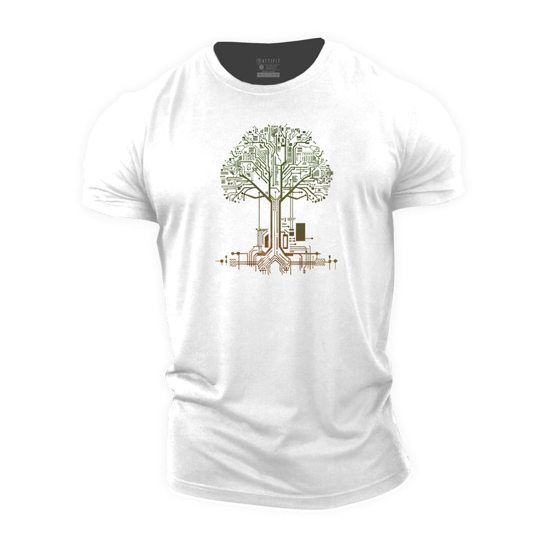 Tree Of Life Cotton Men's T-Shirts