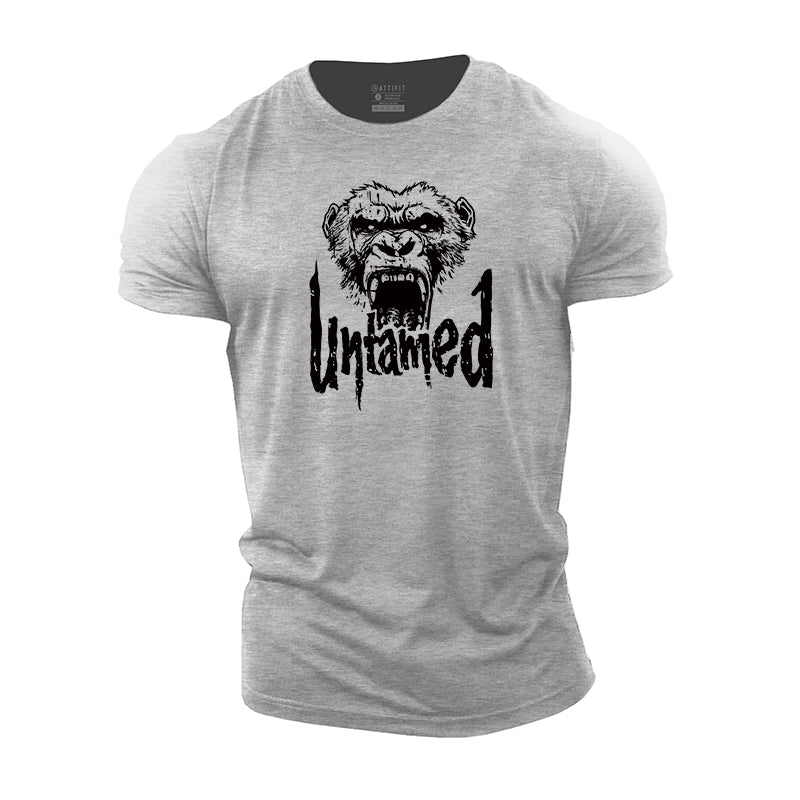 Untamed Print Men's Workout T-shirts