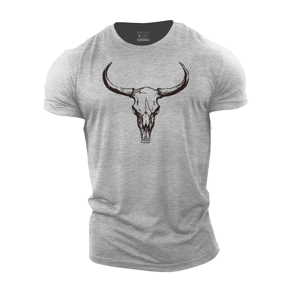 Bull Skull Cotton T-shirts