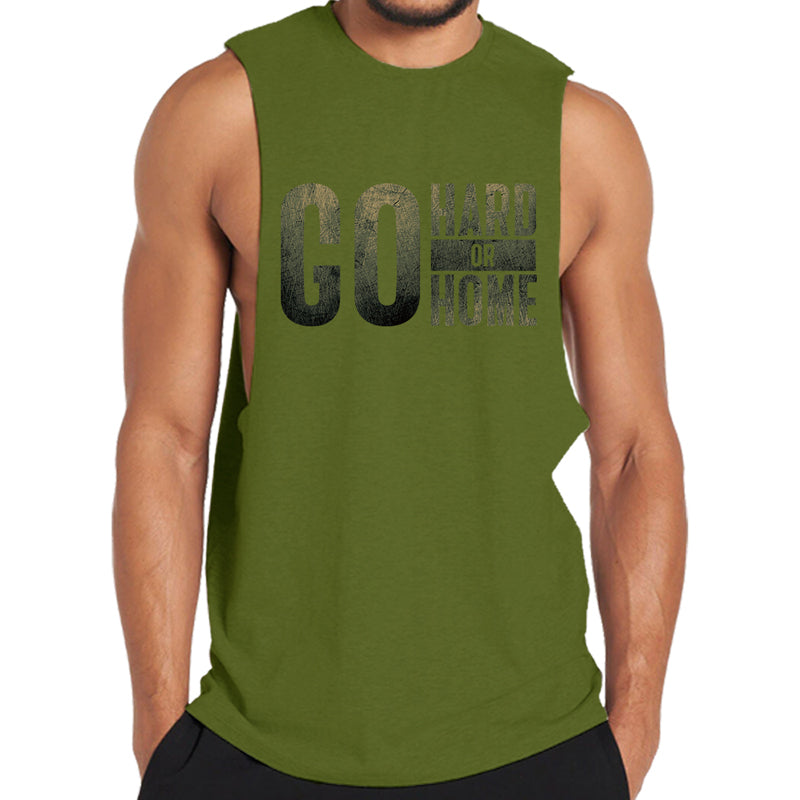 Go Hard Or Go Home Graphic Tank Top