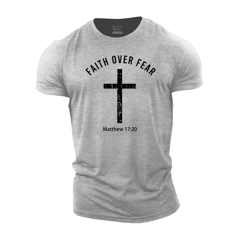 Faith Over Fear Cotton T-Shirts