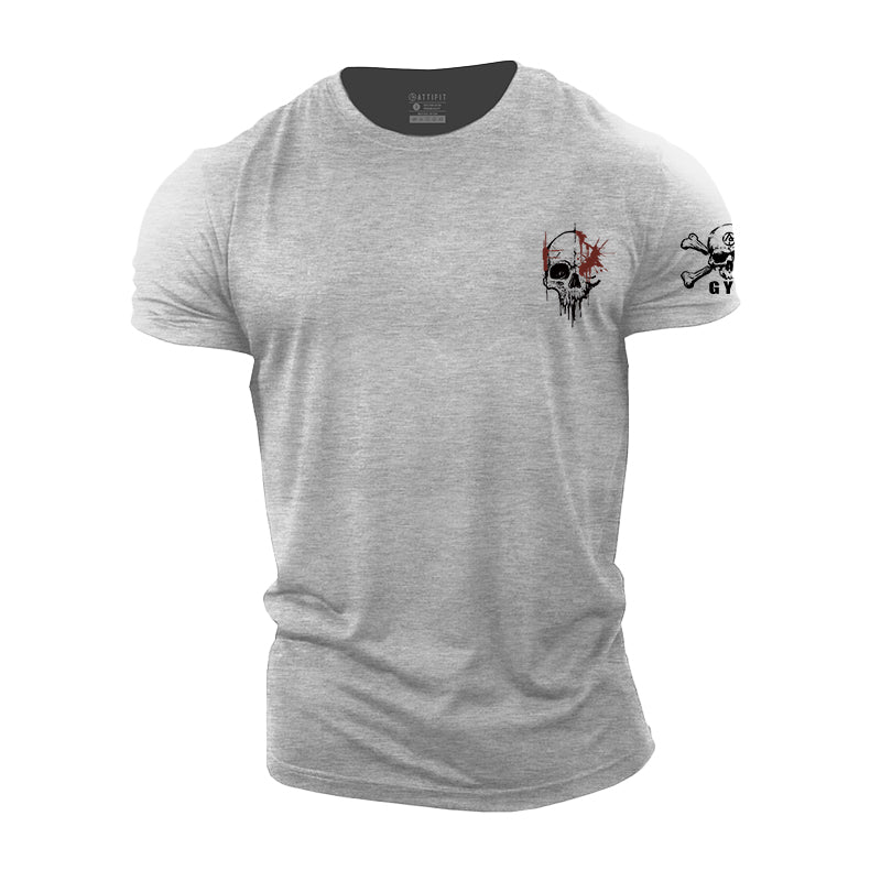 Cotton Clover Skull Men's T-Shirts