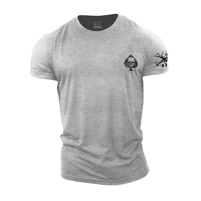 Mini Spades Skull Cotton T-Shirts