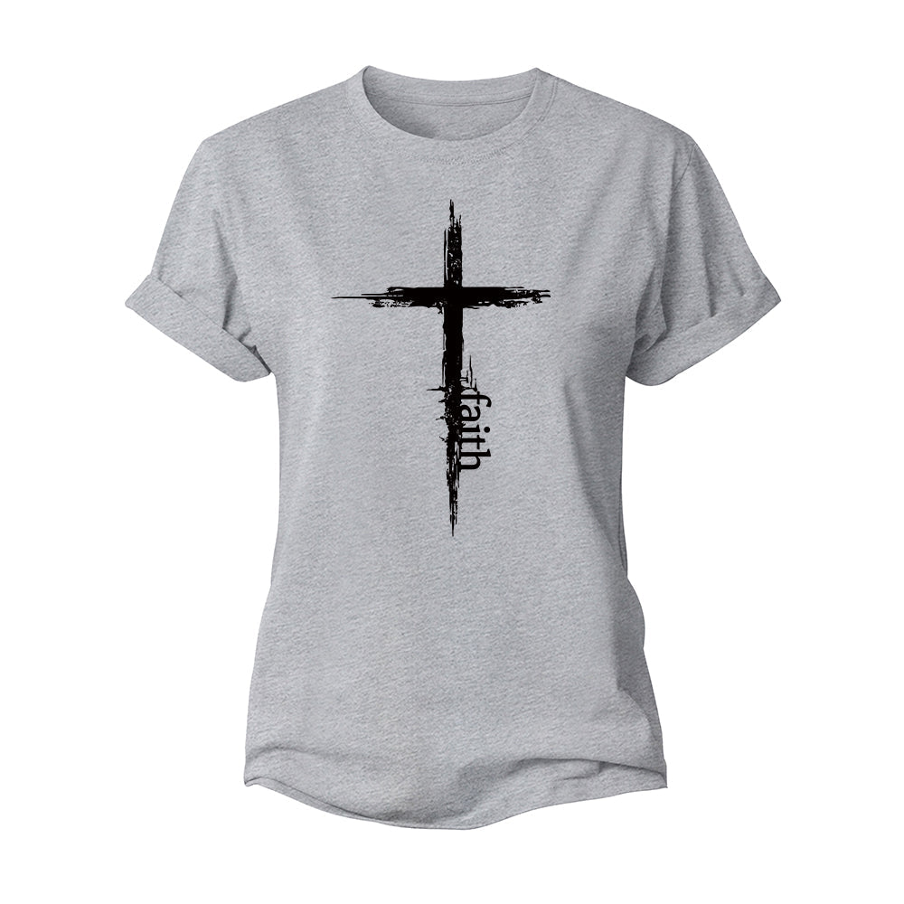 Faith Cross Women's Cotton T-Shirt