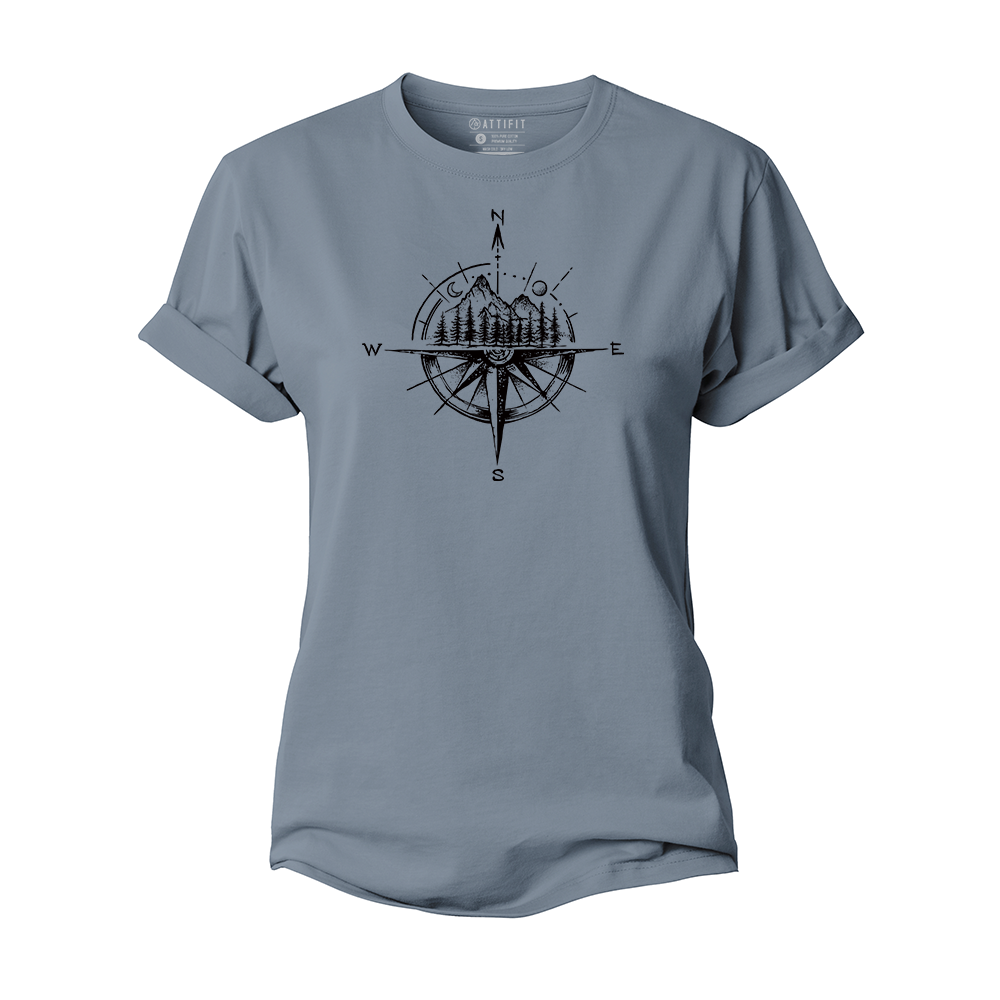 Landscape Compass Women's Cotton T-Shirt