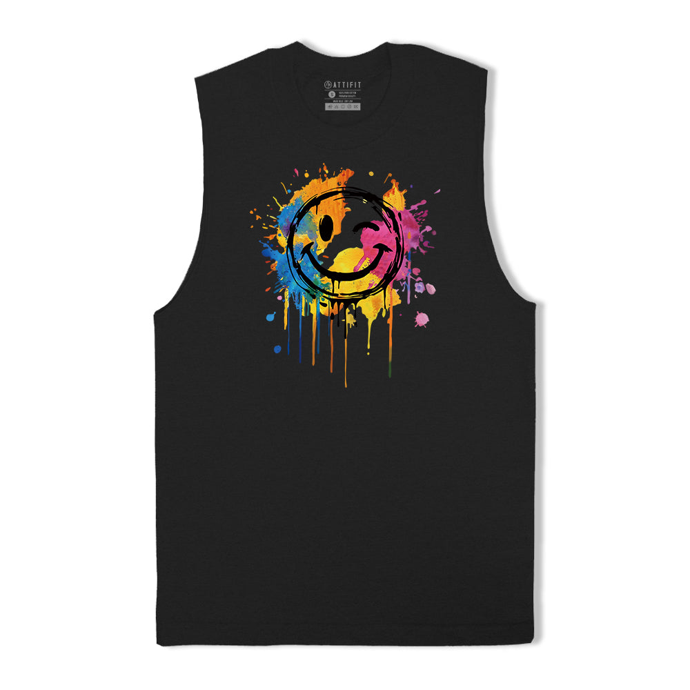 Colorful Smiley Face Tank