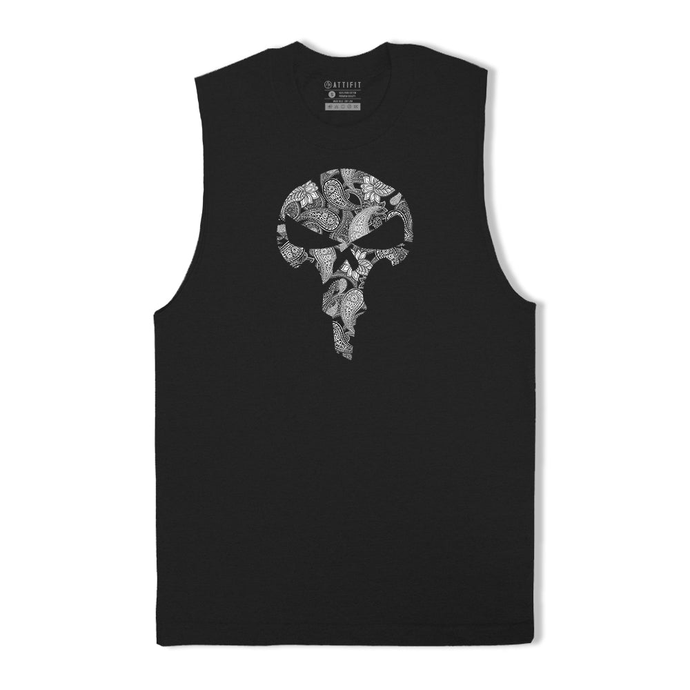 Paisley Skull Tank