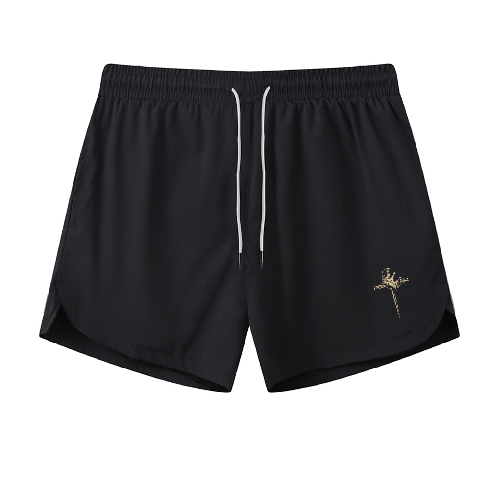 Cross Crown Graphic Shorts