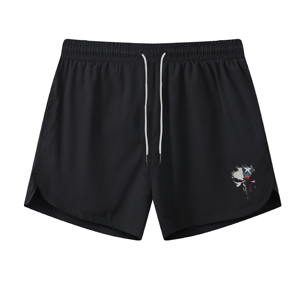 Texas Skull Graphic Shorts