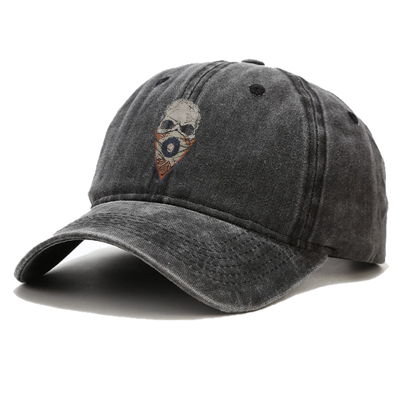 Paisley Skull Face Mask Hat