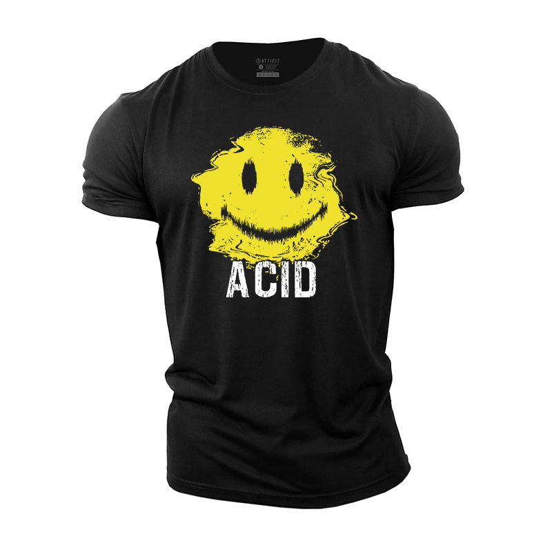Acid Smile Cotton T-Shirt