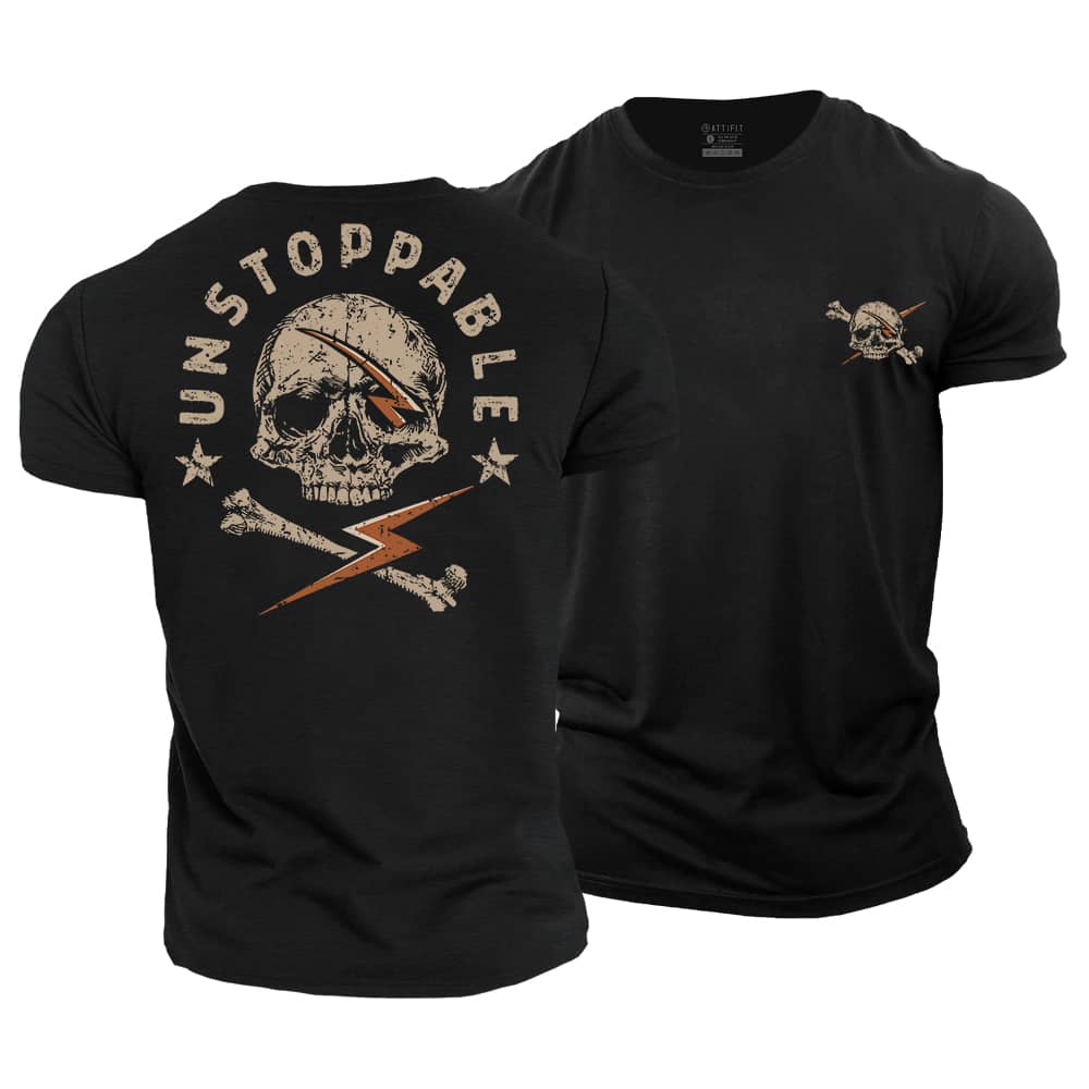 Unstoppable Skull Cotton T-shirt