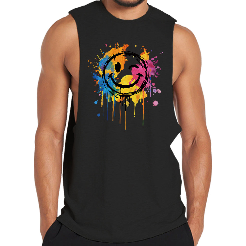 Colorful Smiley Face Tank