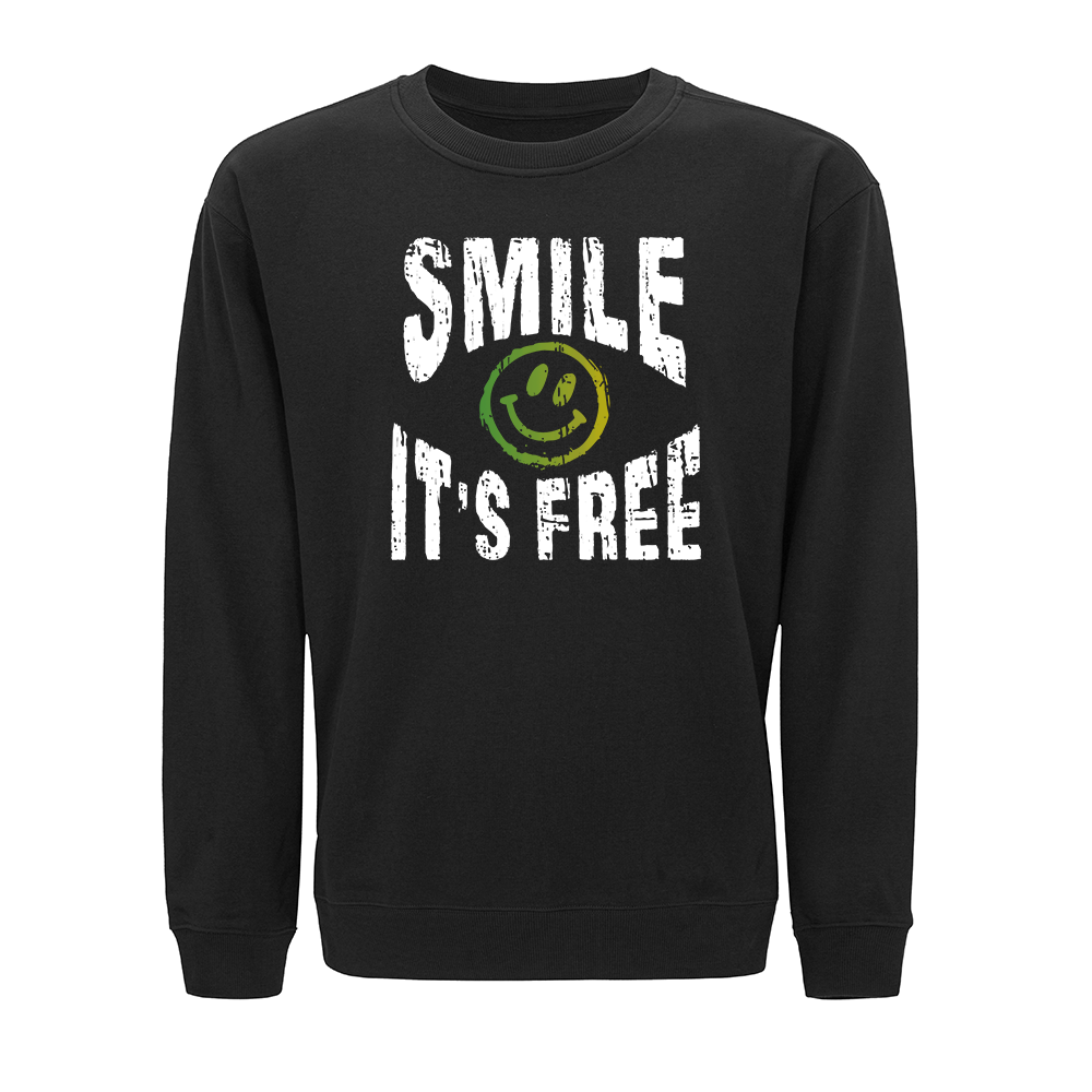 Smile It's Free Crewneck Sweatshirt