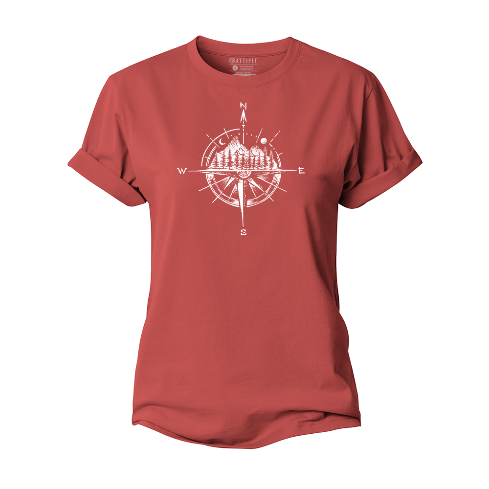 Landscape Compass Women's Cotton T-Shirt