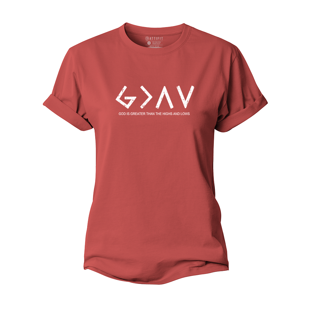 God Is Greater Than The Highs And Lows Women's Cotton T-Shirt