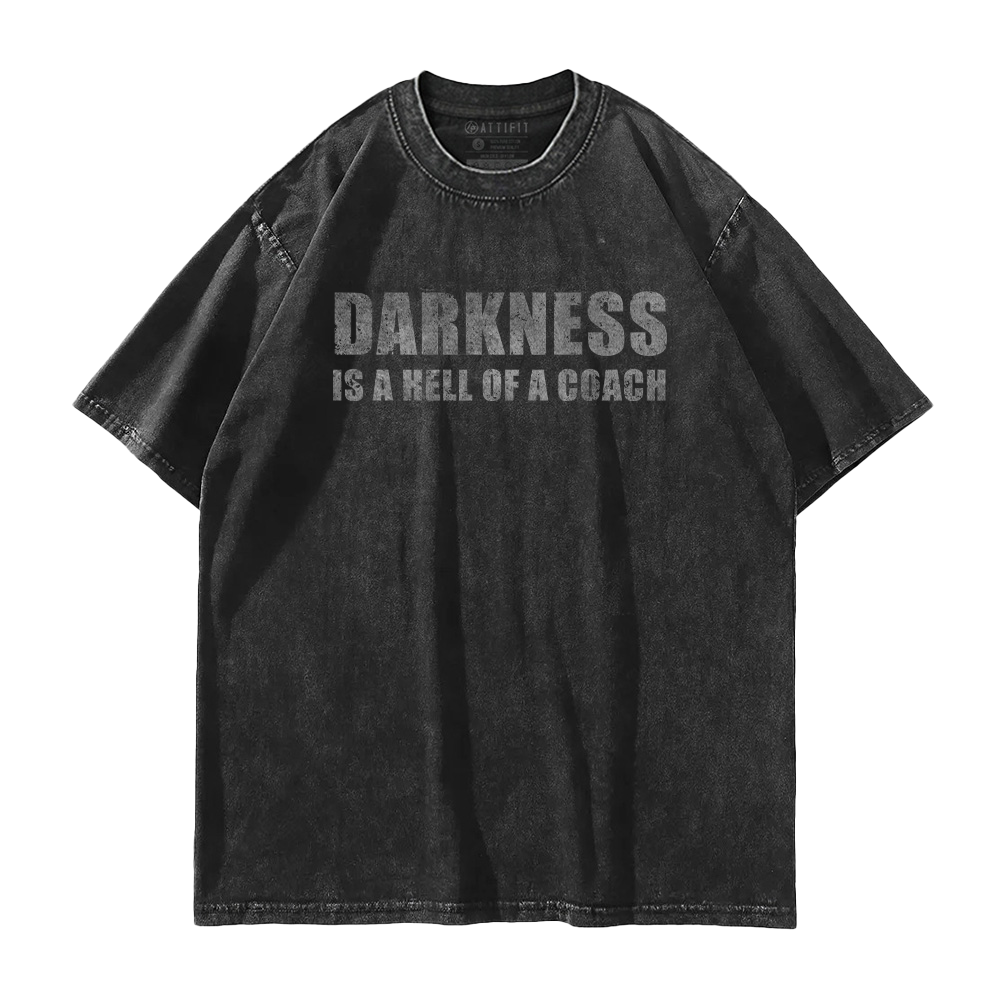 Darkness Is A Hell of A Coach Washed T-Shirt