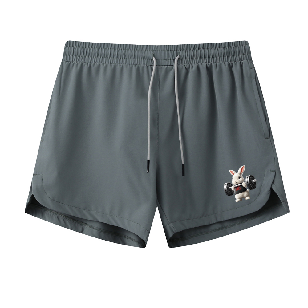 Muscle Rabbit Graphic Shorts