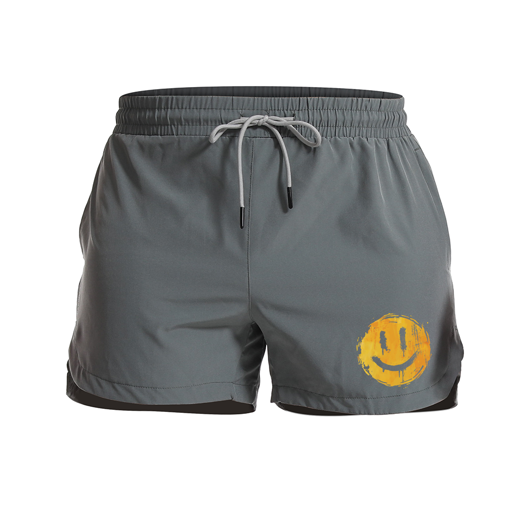 Classic Smiley Graphic Shorts