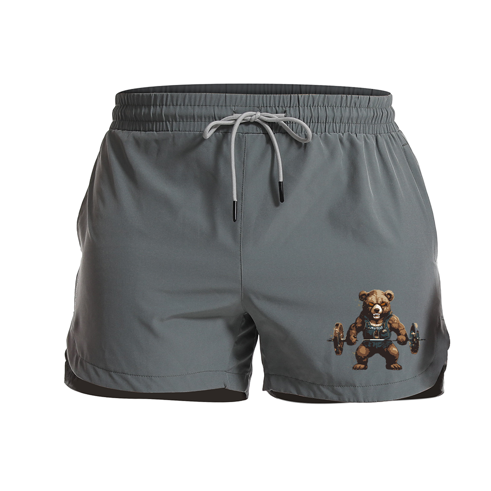 Muscle Bear Graphic Shorts