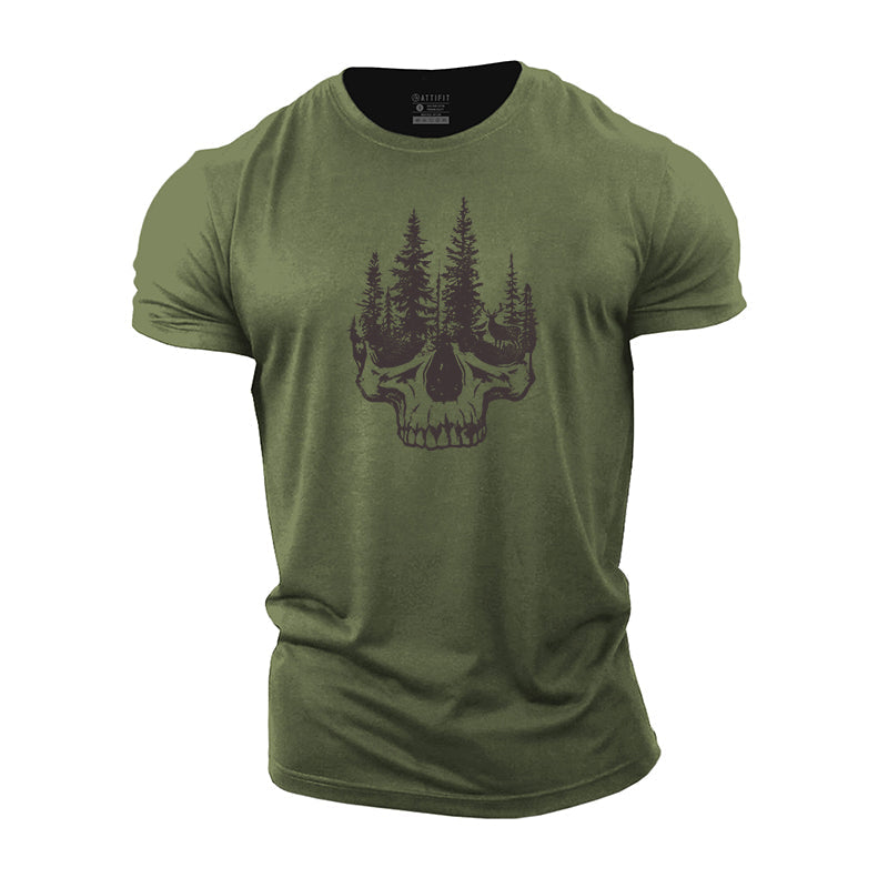 Skull Forest Cotton T-Shirt