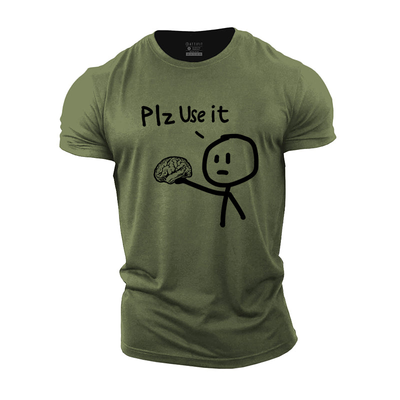 Plz Use It Cotton T-Shirt