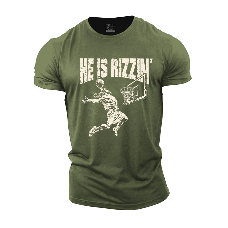 He Is Rizzin Cotton T-shirt