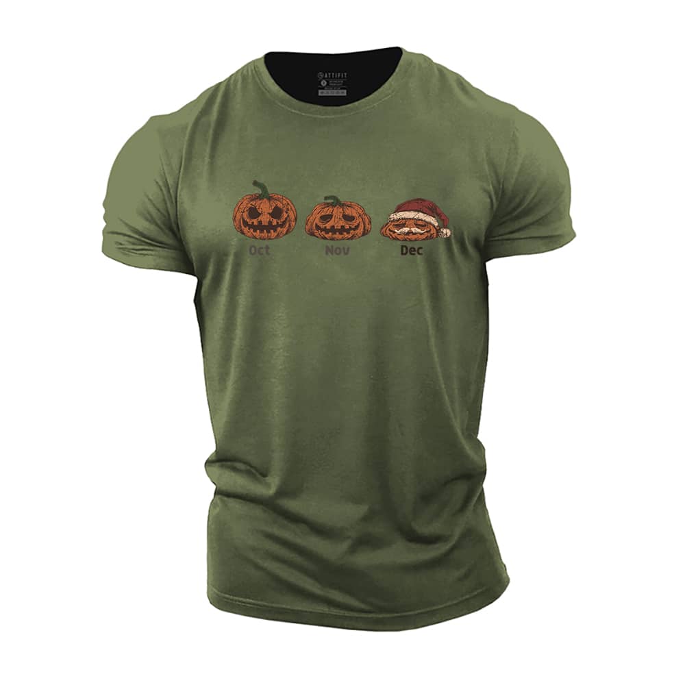 Pumpkin Santa Cotton T-Shirt