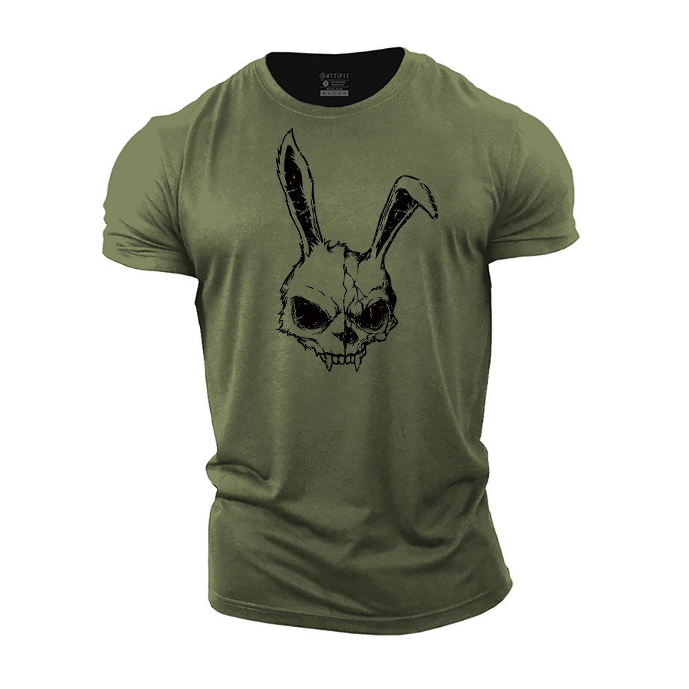 Skull Bunny Cotton T-Shirt