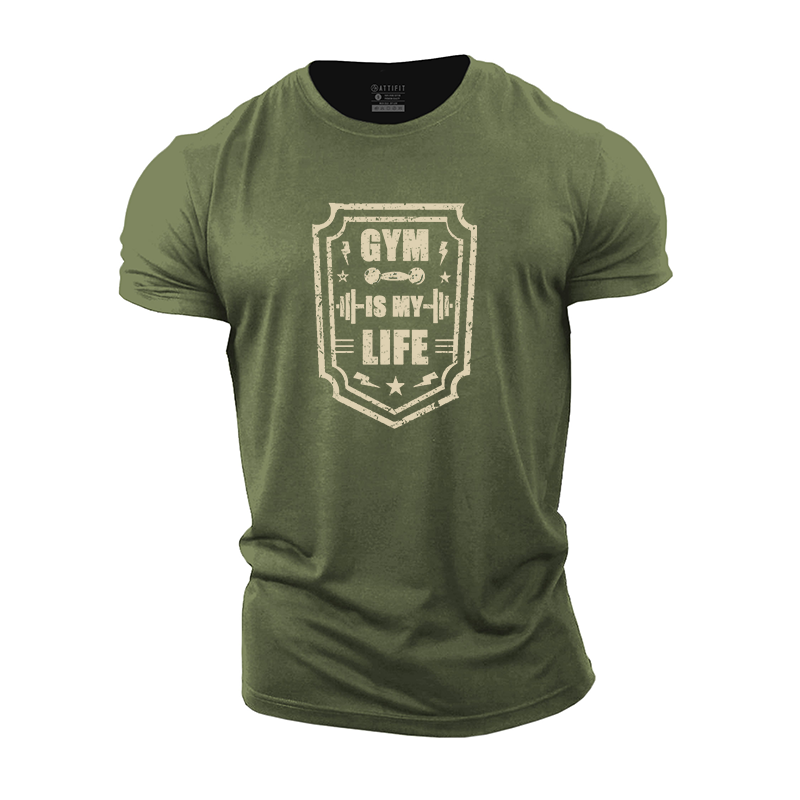 Gym Is My Life Cotton T-Shirt