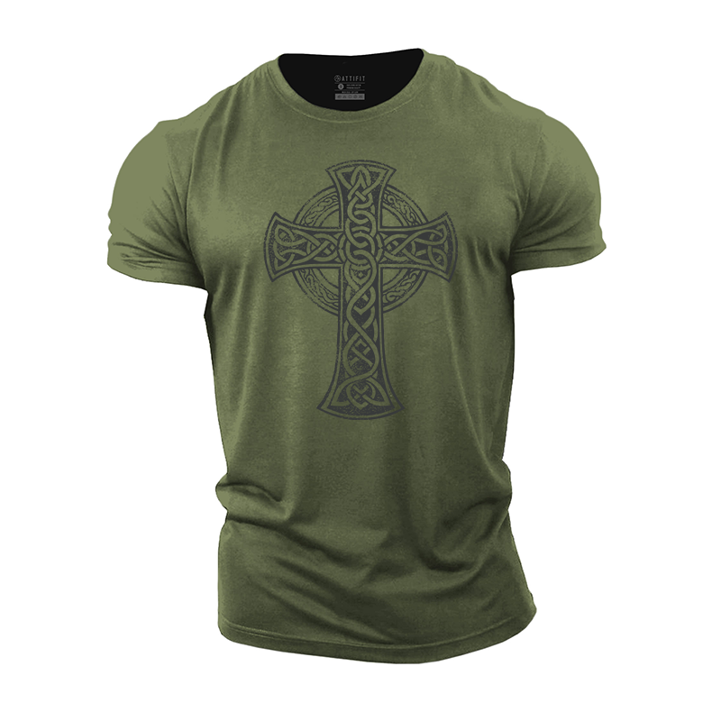 Celtic Cross Cotton T-Shirt
