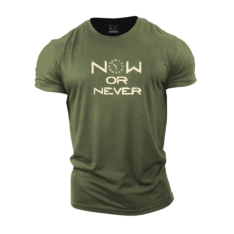 Now Or Never Cotton T-Shirt