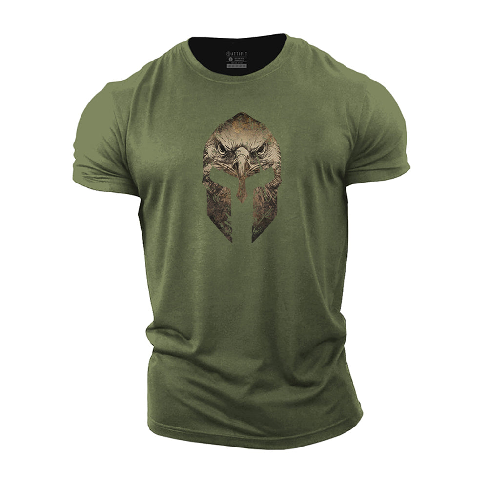 Spartan And Eagle Cotton T-Shirt