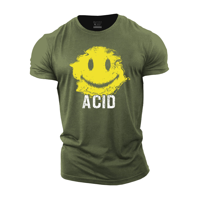 Acid Smile Cotton T-Shirt