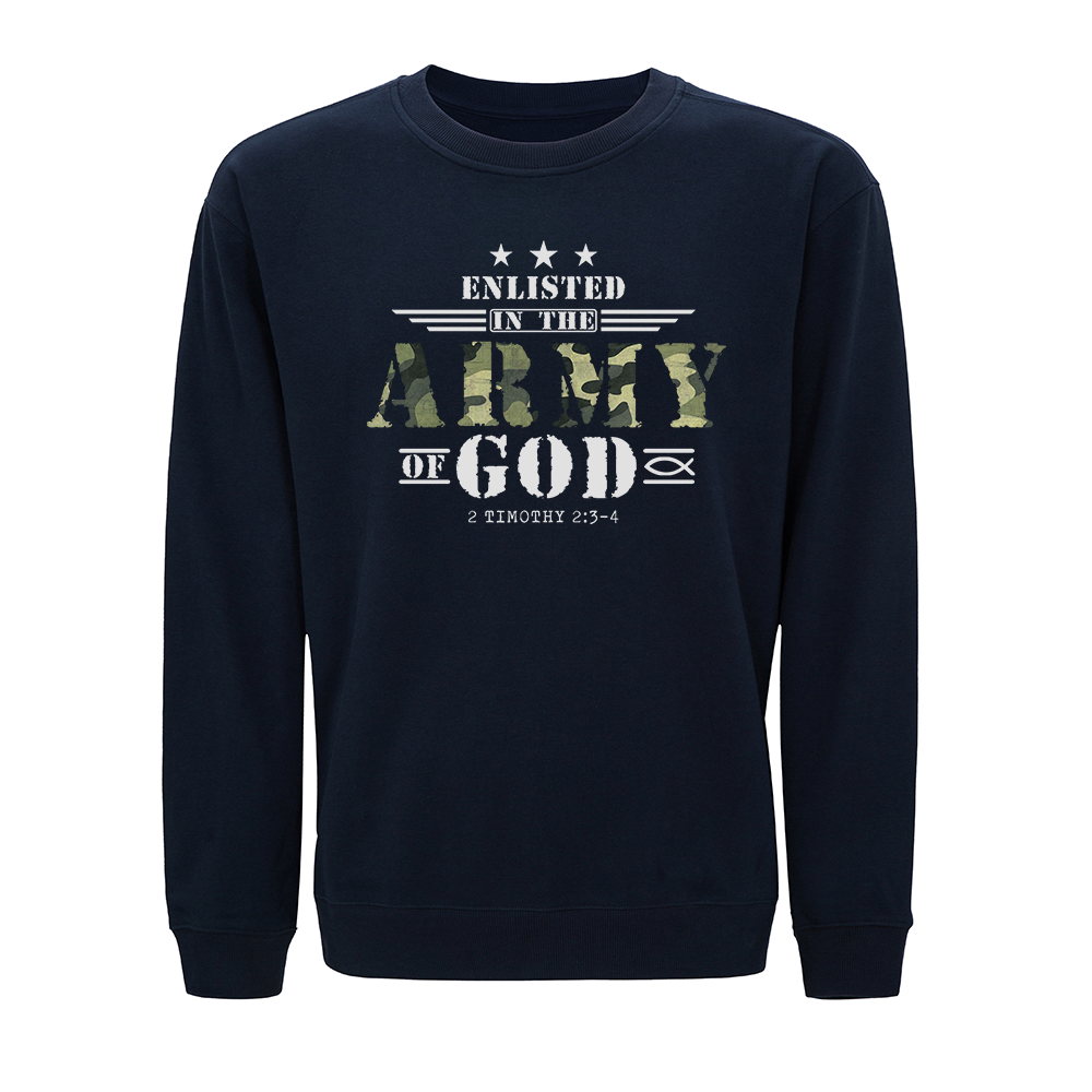 Enlisted in the Army of God Crewneck Sweatshirt