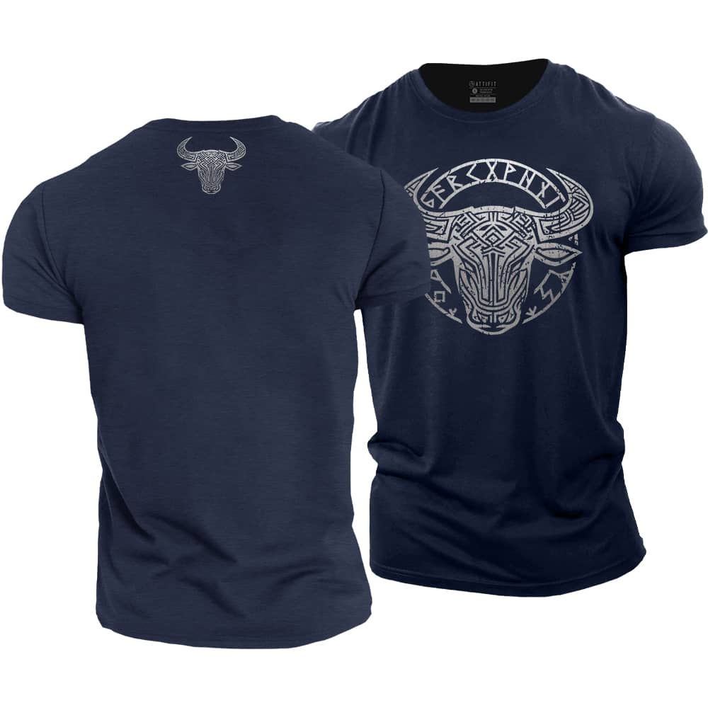 Viking Bull Cotton T-Shirt