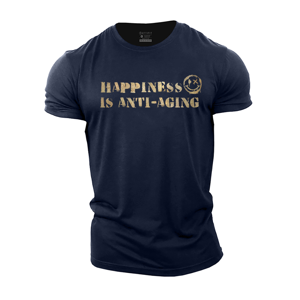 Happiness Is Anti-Aging Cotton T-Shirt