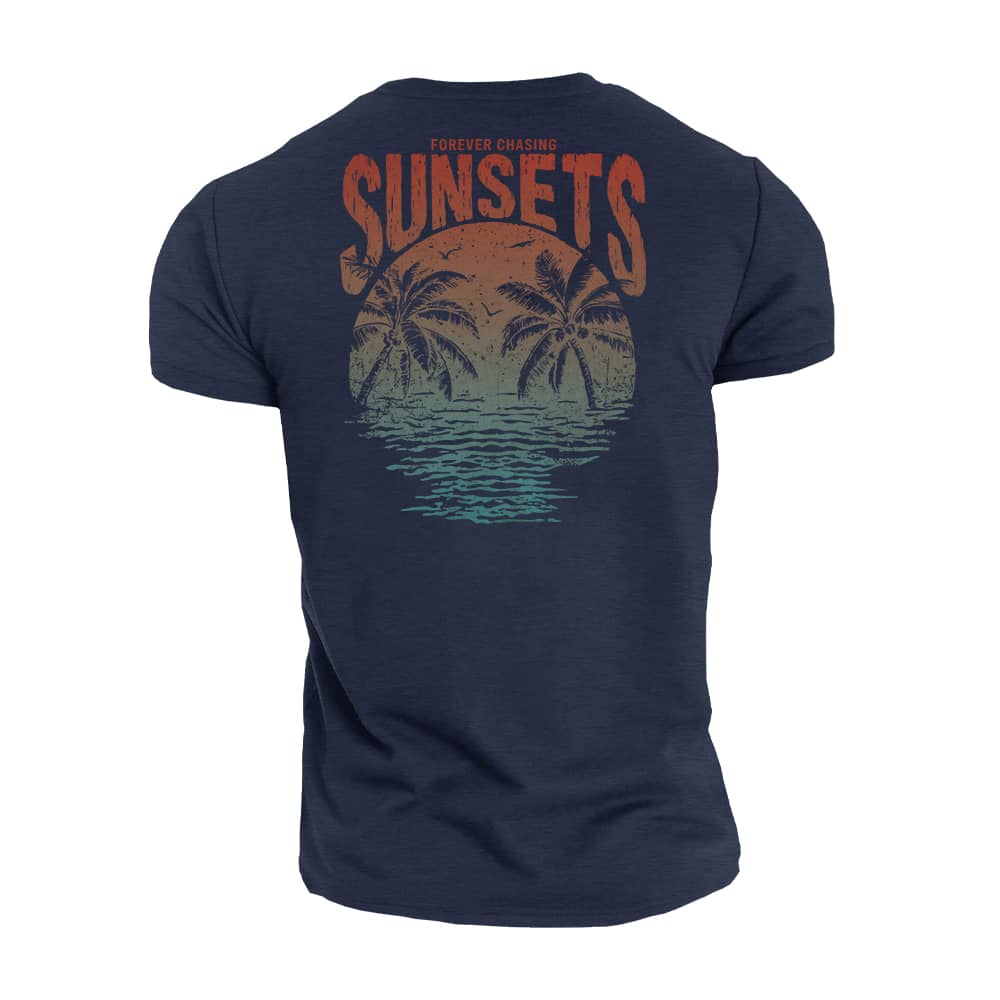 Forever Chasing Sunsets Cotton T-Shirt