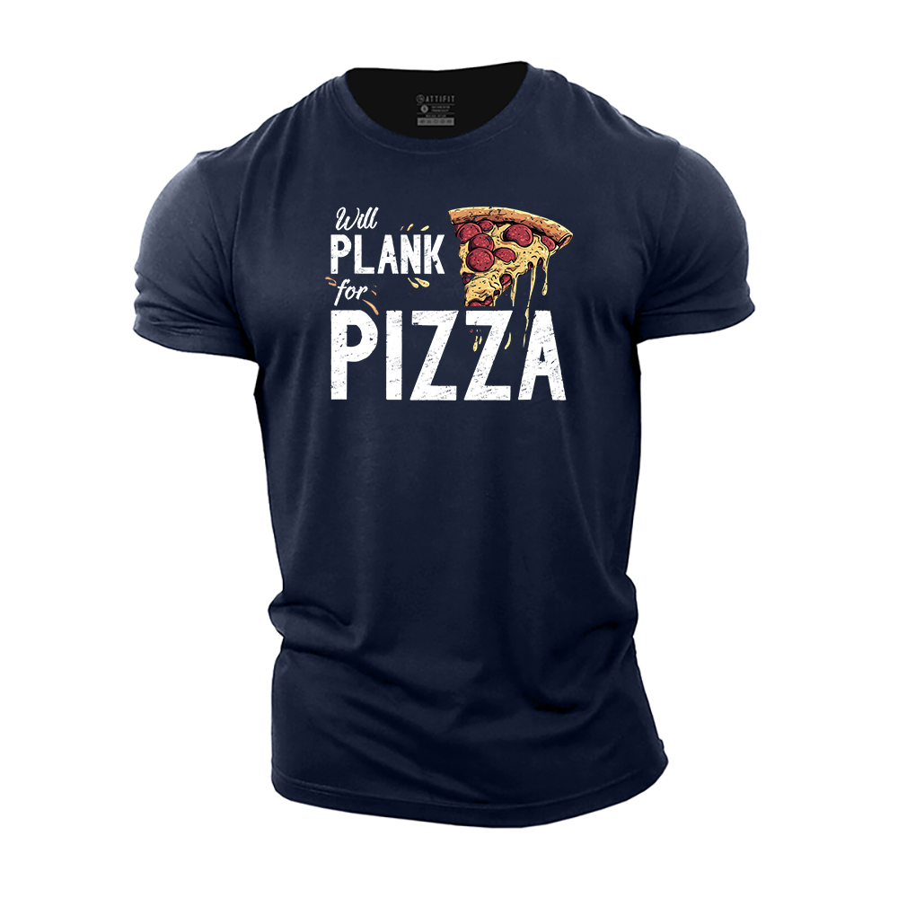 Will Plank for Pizza Cotton T-Shirt