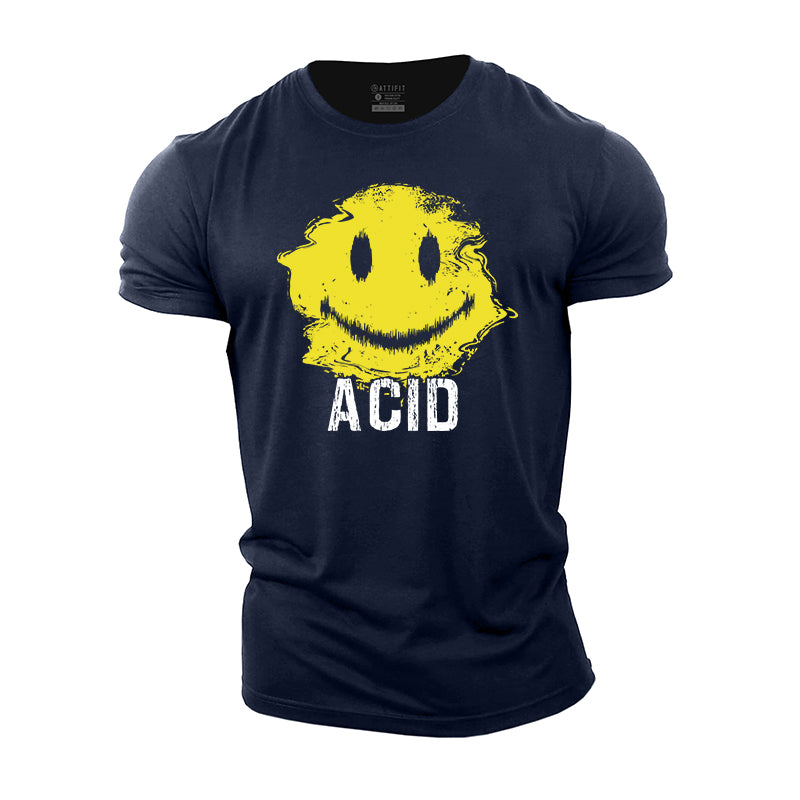 Acid Smile Cotton T-Shirt