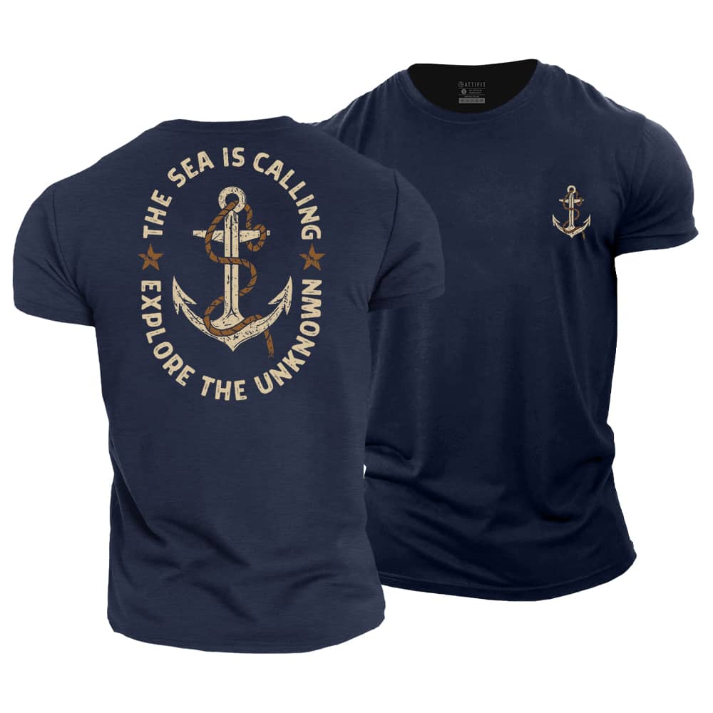 The Sea Is Calling Cotton T-shirt