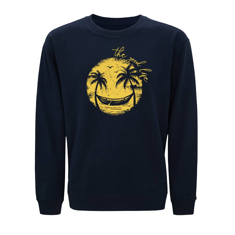 Smiley Palm Tree Crewneck Sweatshirt