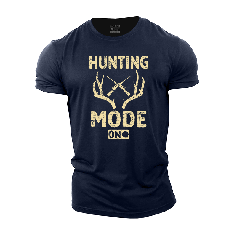 Hunting Mode On Cotton T-Shirt