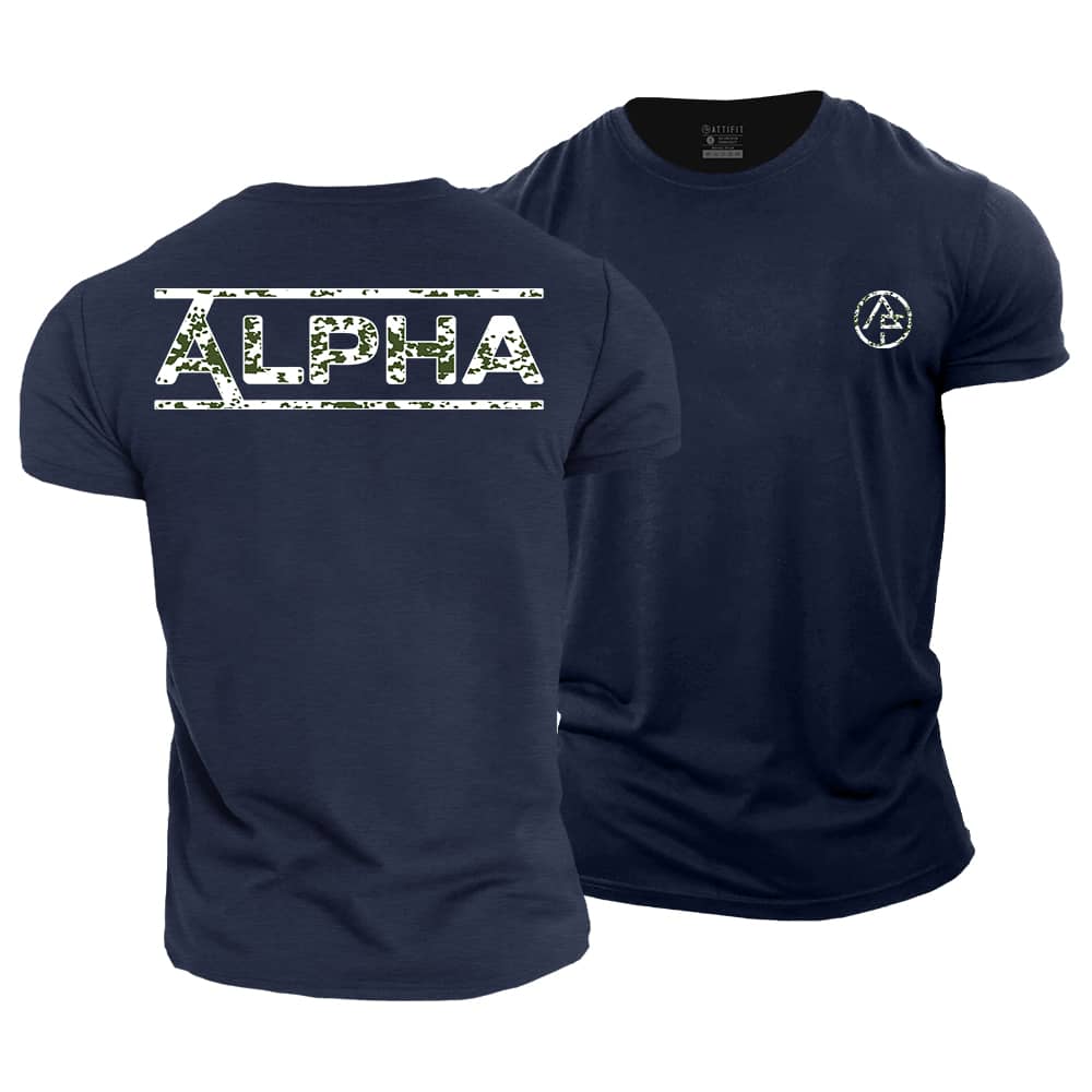 Alpha Camouflage Cotton T-Shirt