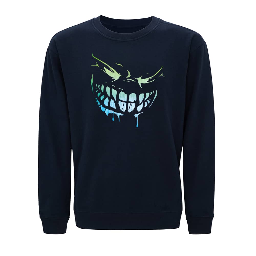 Shinning Evil Smiley Crewneck Sweatshirt