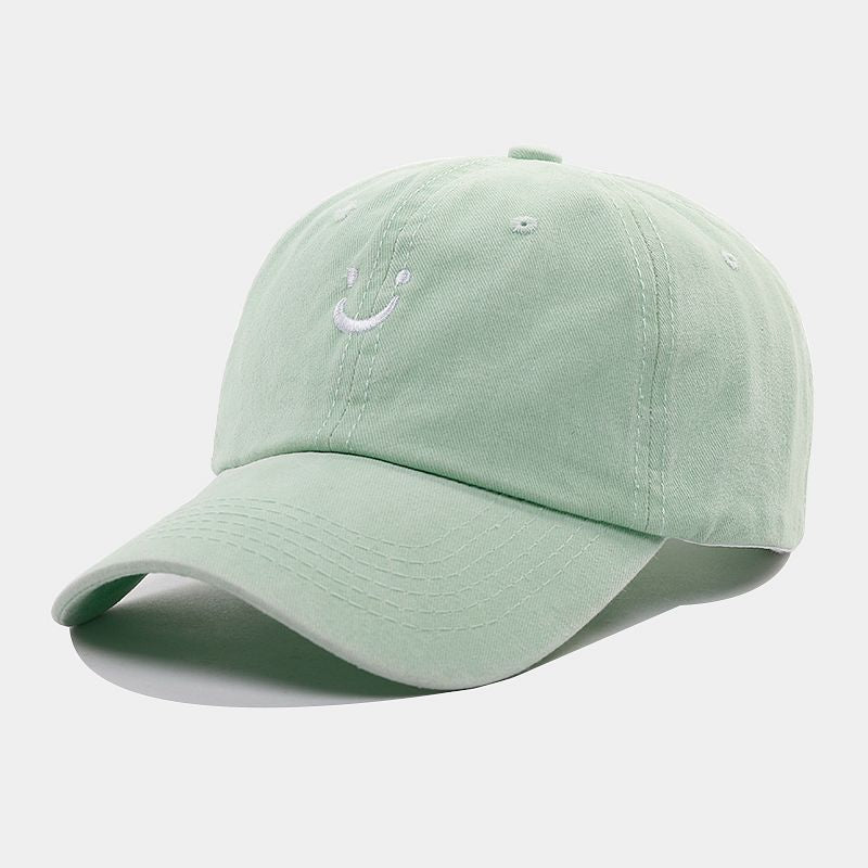 Embroidered Smile Vintage Baseball Cap