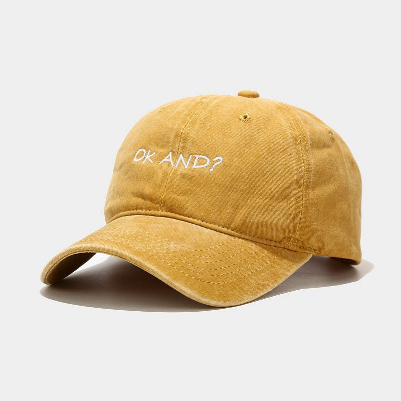 Ok And Embroidered Vintage Baseball Cap